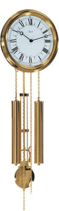 Hermle Uhrenmanufaktur Wanduhr, Messing, Gold, 68cm x 22cm x 9,5cm